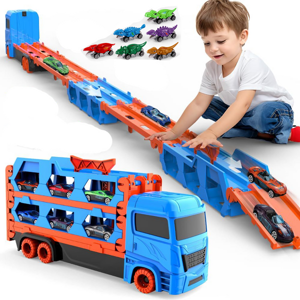 Car Ejection Foldable Truck Track Set
