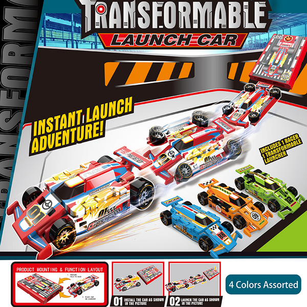 Deformation Stunt Shooting Catapult Racing Car Launch