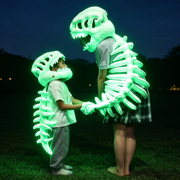 Glowing Dinosaur Skeleton Costume for Kids