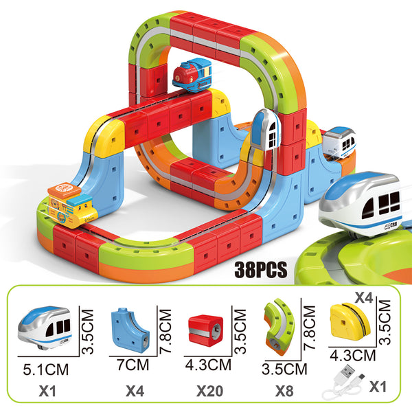 32Pcs DIY Magnetic Levitation Train Track Set