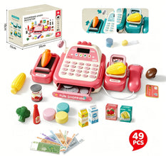 Kids Pretend Play Shopping Cash Register 49 Pcs