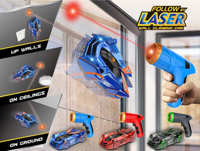 Wall Climbing RC Car with Laser Gun