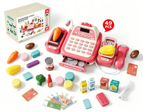 Kids Pretend Play Shopping Cash Register 49 Pcs