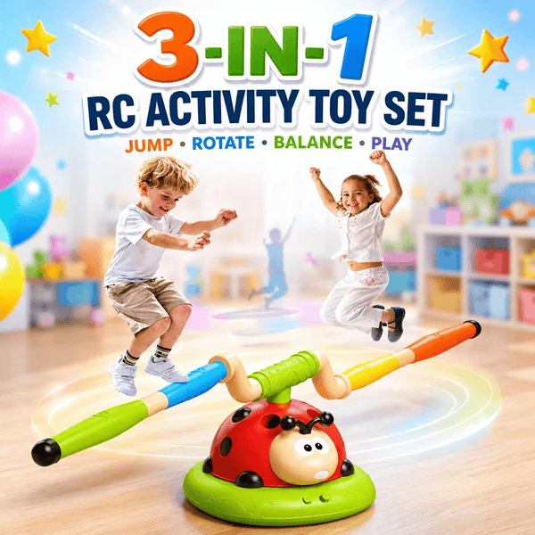 3-in-1 Activity Toy Set Ladybug RC Sports with Rocket Launcher