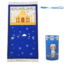 Kids Prayer Mat with Tasbeeh and Money Saving Box
