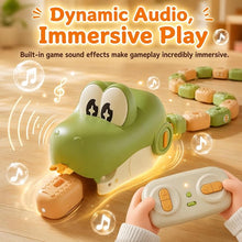 Magnetic Snake Game Toy Eating Itself, Remote Control Eating Snake Toys with Sound and Light, Interactive Parent-Child Competitive Game Race Car Toy for Kids Boys Girls