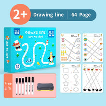 Reusable Educational Tracing Work Book for kids 64 Pages
