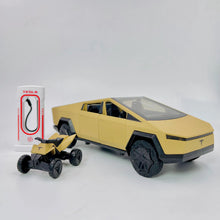 Tesla Cyber Truck With Bike and Station 1/24