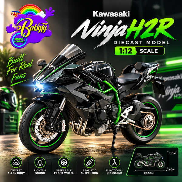 Diecast Kawasaki Ninja H2R 1/12 Model