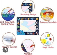 Magical Water Canvas Doodle Mat - Large Mat