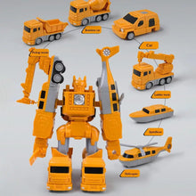 Magnetic Transform Engineering Car Assembled Toys - 35 PCS