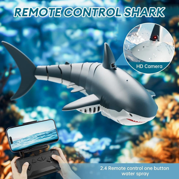 Remote Control Shark Toy with HD Camera