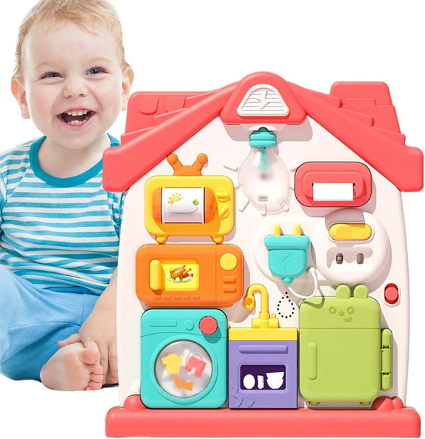 Multifunctional Early House Busy Learning Board